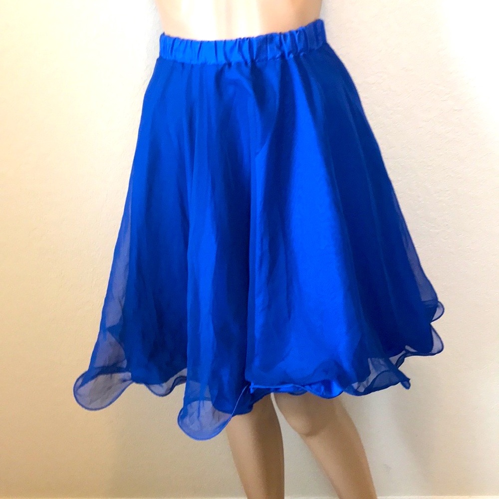 Royal Blue Women's Chiffon DANCE Skirt